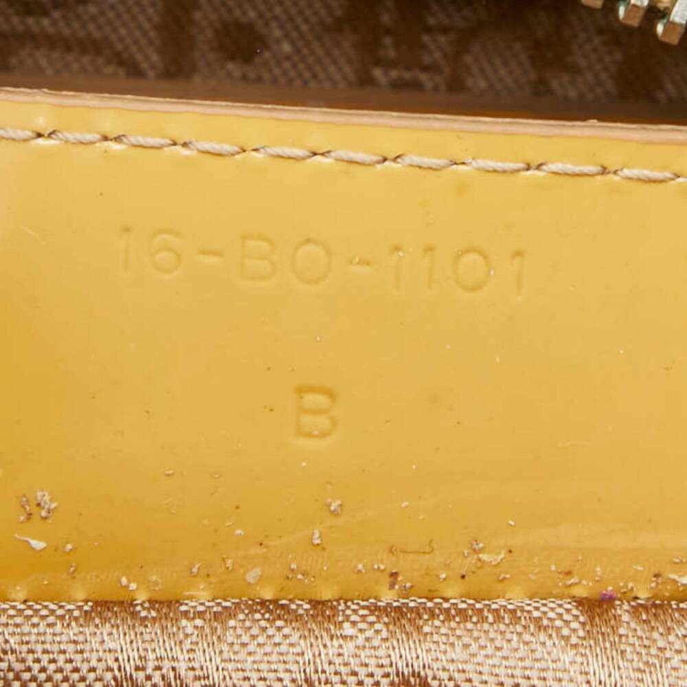 CHRISTIAN DIOR Yellow Leather Shoulder Bag - Picture 12 of 12